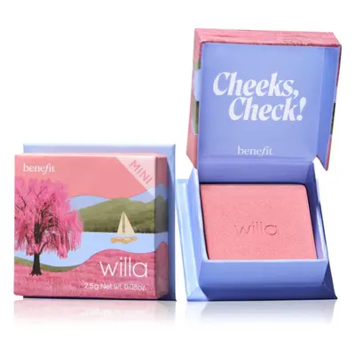 Benefit Willa WANDERful World Mini púderes arcpír árnyalat Soft neutral-rose 2,5 g