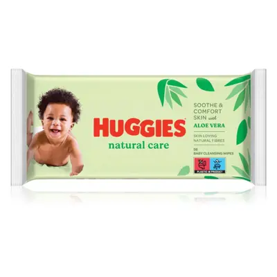 Huggies Natural Care tisztító törlőkendő aloe verával 56 db