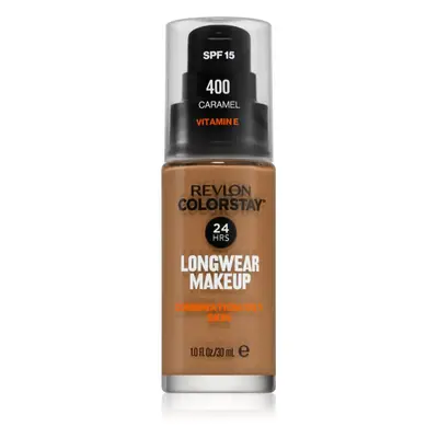 Revlon Cosmetics ColorStay™ tartós matt alapozó kombinált és zsíros bőrre árnyalat 400 Caramel 3