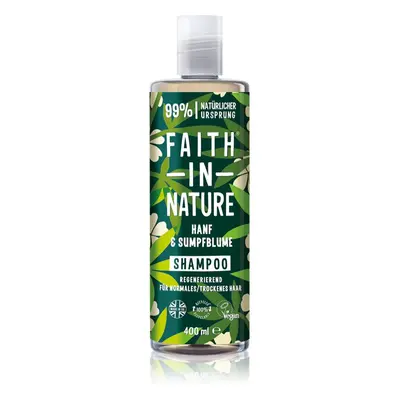 Faith In Nature Hemp & Meadowfoam megújító sampon normál és száraz hajra 400 ml