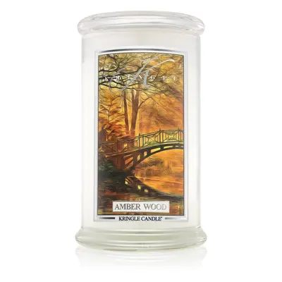 Kringle Candle Amber Wood illatgyertya 624 g