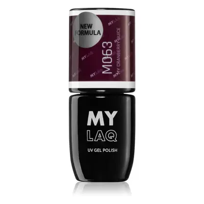 MYLAQ UV Gel Polish géles körömlakk árnyalat My Cranberry Juice 5 ml