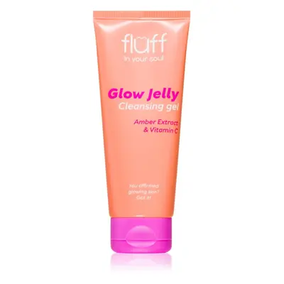 Fluff Glow Jelly tisztító gél az arcbőrre C vitamin 100 ml