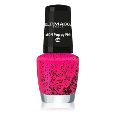 Dermacol Neon neon körömlakk árnyalat 46 Poppy Pink 5 ml