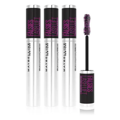 Maybelline The Falsies Lash Lift Extra Black hosszabbító és dúsító szempillaspirál 3x