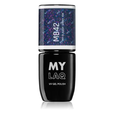 MYLAQ UV Gel Polish géles körömlakk árnyalat My Classy Shiny Ink 5 ml