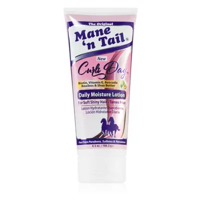 Mane 'N Tail Curls Day Daily Moisture Lotion öblítést nem igénylő hidratáló ápolás a finom hajér