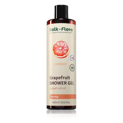 Folk & Flora Grapefruit felfrissítő tusfürdő gél 400 ml