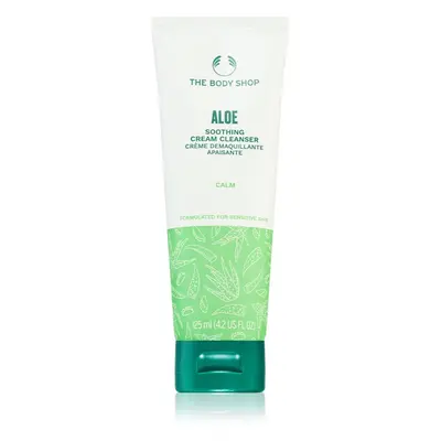 The Body Shop Aloe Soothing Cream Cleanser tisztító tej az arcbőr megnyugtatására 125 ml