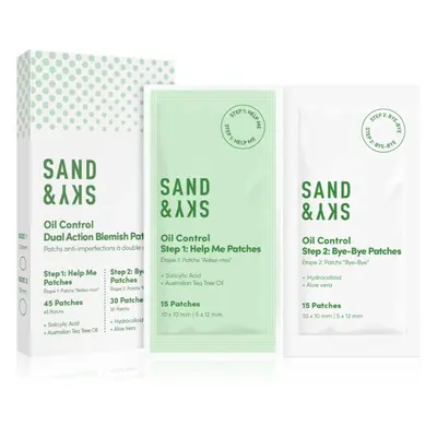 Sand & Sky Oil Control Dual Action Blemish Patches helyi ápolás pattanásos bőrre 75 db