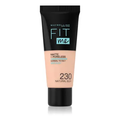 Maybelline Fit Me! Matte+Poreless pórusösszehúzó és mattító alapozó normál és olajos bőrre árnya