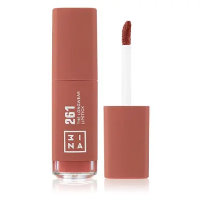 3INA The Longwear Lipstick hosszantartó folyékony rúzs árnyalat 261 - Dark nude 6 ml