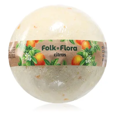 Folk & Flora Citrus fürdőgolyó frissítő hatással 130 g