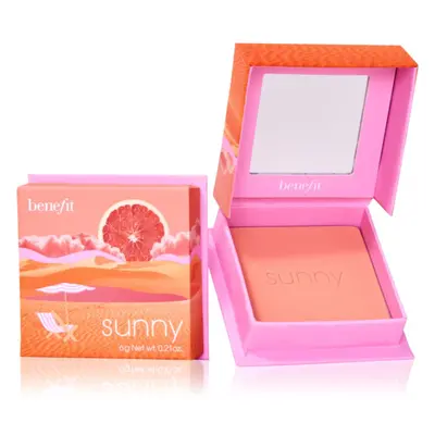 Benefit Sunny WANDERful World púderes arcpír árnyalat Warm coral 6 g