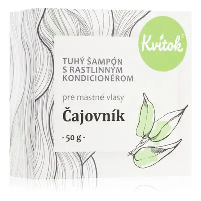 Kvitok Tea tree szilárd sampon hab zsíros hajra 50 g