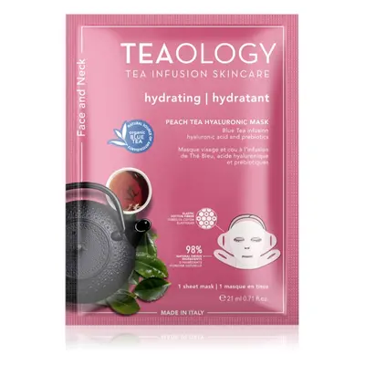 Teaology Face Mask Peach Tea Hyaluronic hidratáló gézmaszk 21 ml