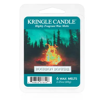 Kringle Candle Bourbon Bonfire illatos viasz aromalámpába 64 g