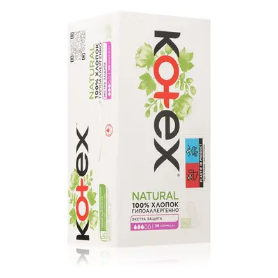 Kotex Natural Normal+ tisztasági betétek 36 db