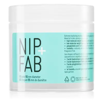 NIP+FAB Hyaluronic Fix Extreme4 tisztító vattakorong 60 ml