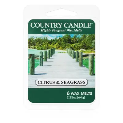 Country Candle Citrus & Seagrass illatos viasz aromalámpába 64 g