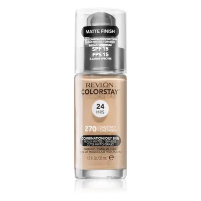 Revlon Cosmetics ColorStay™ tartós matt alapozó kombinált és zsíros bőrre árnyalat 270 Chestnut 