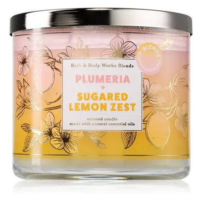 Bath & Body Works Plumeria & Sugared Lemon Zest illatgyertya 411 g