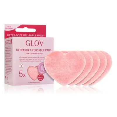 GLOV Heart-Shaped Ultrasoft mosható sminklemosó korong 5 db