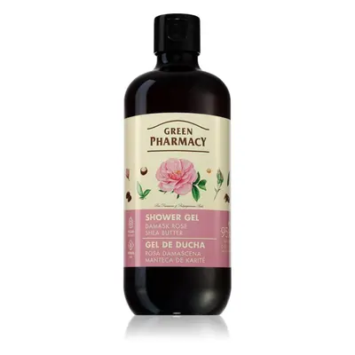 Green Pharmacy Body Care Damask Rose & Shea Butter gyengéd tusfürdő gél 500 ml