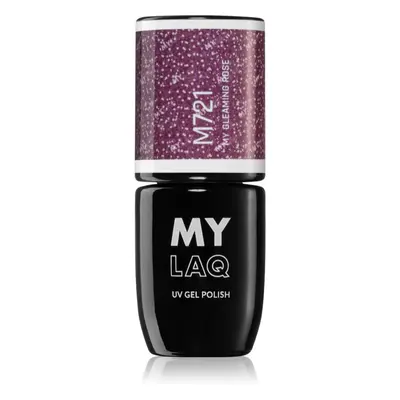 MYLAQ UV Gel Polish géles körömlakk árnyalat My Gleaming Rose 5 ml