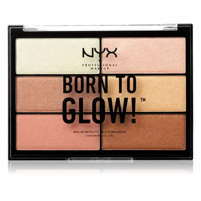 NYX Professional Makeup Born To Glow highlight paletta árnyalat 01 6x4,8 g