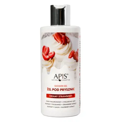 Apis Natural Cosmetics Creamy Strawberry hidratáló tusoló gél 300 ml