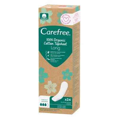 Carefree Organic Cotton Long tisztasági betétek 24 db