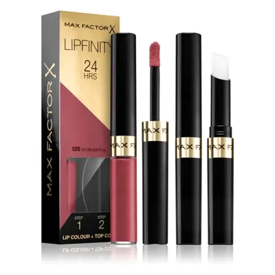 Max Factor Lipfinity Lip Colour hosszan tartó rúzs balzsammal árnyalat 026 So Delightful 4,2 g