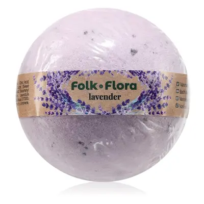 Folk & Flora Lavender fürdőgolyó nyugtató hatással 130 g