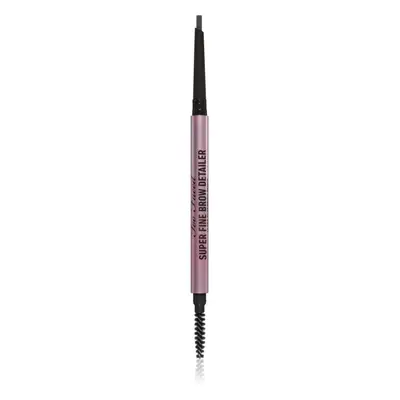 Too Faced Super Fine Brow Detailer Eyebrow Pencil tartós szemöldök ceruza árnyalat Soft Black 0,