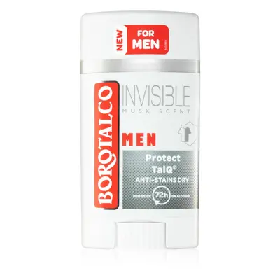 Borotalco MEN Invisible dezodor roll-on a fehér és sárga foltok ellen uraknak illatok Musk Scent