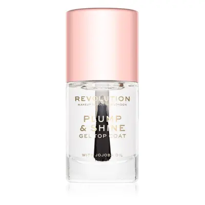 Makeup Revolution Plump & Shine körömlakk géles hatással átlátszó 10 ml