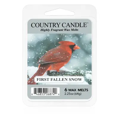 Country Candle First Fallen Snow illatos viasz aromalámpába 64 g