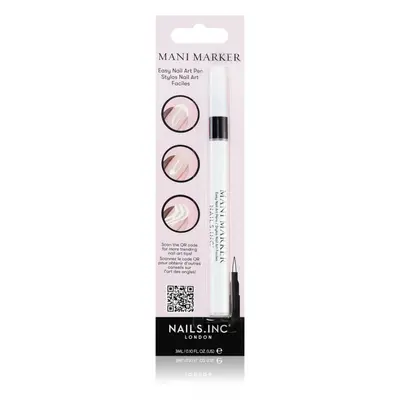 Nails Inc. Mani Marker díszítő körömlakk applikációs ceruza árnyalat White 3 ml