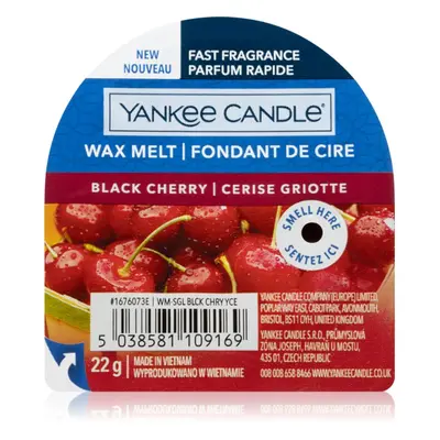 Yankee Candle Black Cherry illatos viasz aromalámpába 22 g