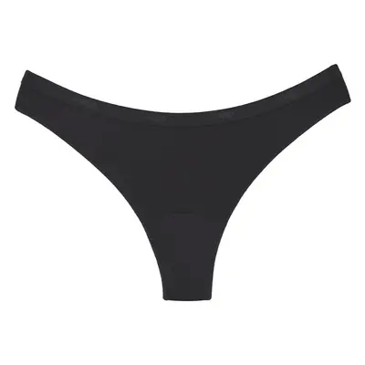 Snuggs Period Underwear Brazilian: Light Flow Black menstruációs női alsó gyenge menstruációhoz 