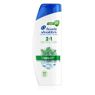 Head & Shoulders Menthol Fresh 2in1 sampon és kondicionáló 2 in1 korpásodás ellen 625 ml