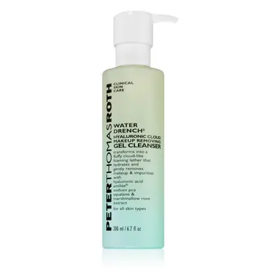 Peter Thomas Roth Water Drench Hyaluronic Cloud Gel Cleanser arctisztító és szemfestéklemosó gél