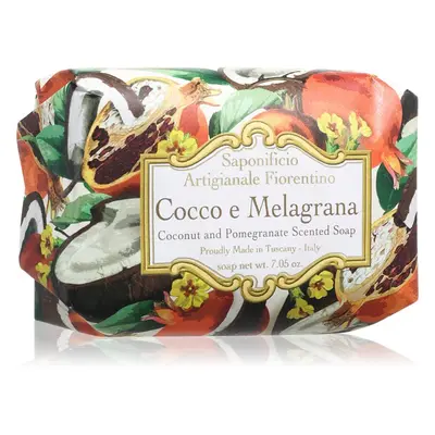 Saponificio Artigianale Fiorentino Coconut and Pomegranate Perfumed Soap természetes szilárd sza