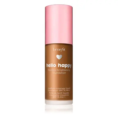 Benefit Hello Happy Flawless Brightening Foundation frissítő folyékony make-up SPF 15 árnyalat 0