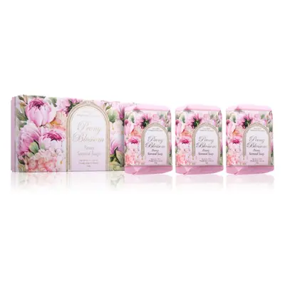 Saponificio Artigianale Fiorentino Peony Blossom Set szilárdszappan-szett 3x200 g