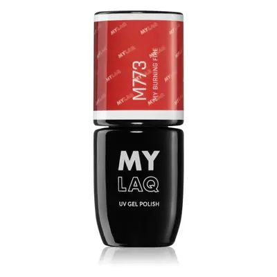 MYLAQ UV Gel Polish géles körömlakk árnyalat My Burning Fire 5 ml