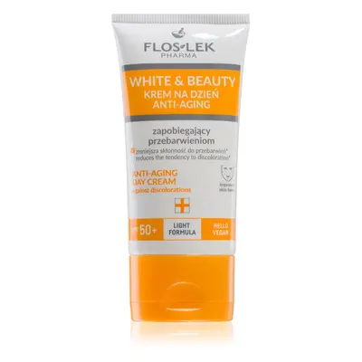 FlosLek Pharma White & Beauty nappali krém a pigmentfoltok ellen SPF 50+ 30 ml