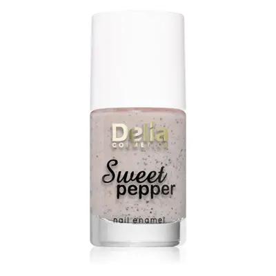 Delia Cosmetics Sweet Pepper Black Particles körömlakk árnyalat 02 Apricot 11 ml