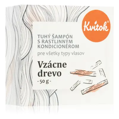 Kvitok Rare wood szilárd sampon sötét hajra 50 g